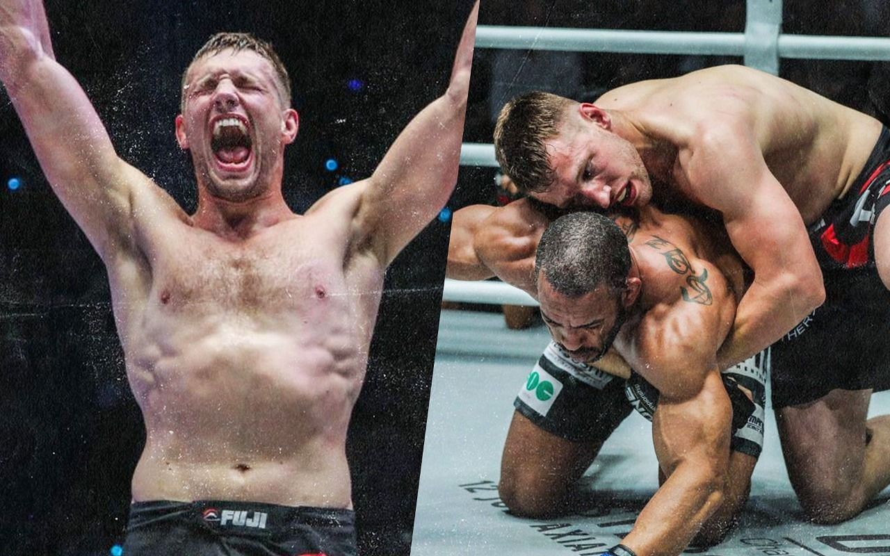 Reinier de Ridder (left) and De Ridder vs. Gilberto Galvao at ONE: Legendary Quest [Photo Credits: ONE Championship]