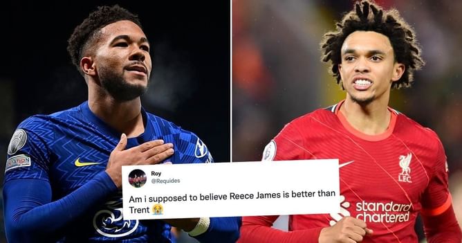 "Never again", "Be ready to defend Reece" - Reece James' own goal for Chelsea sees Liverpool fans have a field day