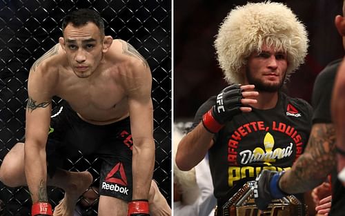 Tony Ferguson (L) Khabib Nurmagomedov (R)