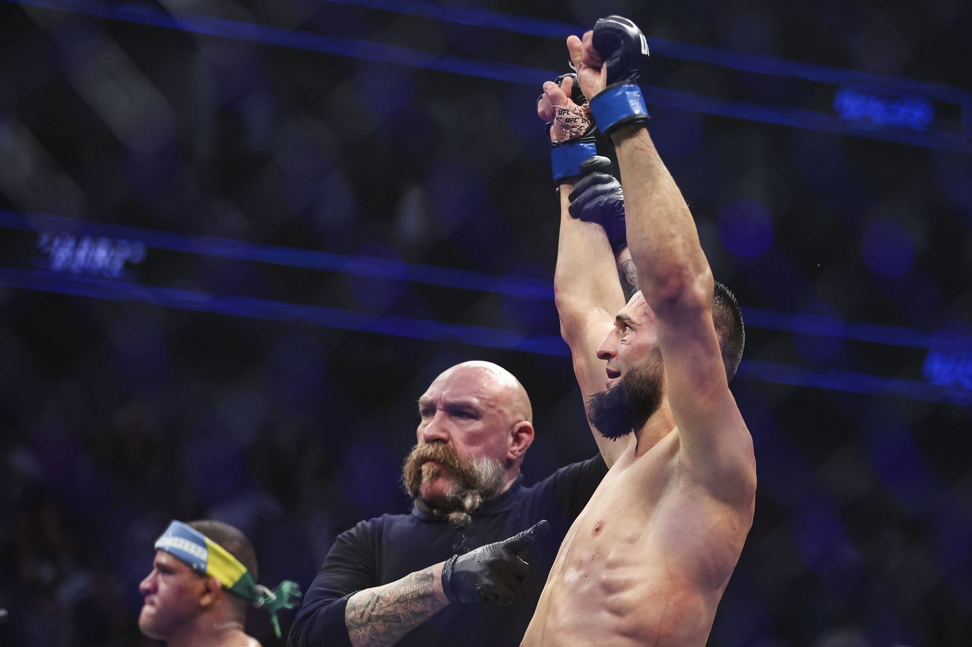 UFC 273: Khamzat Chimaev after defeating Gilbert Burns via unanimous decision