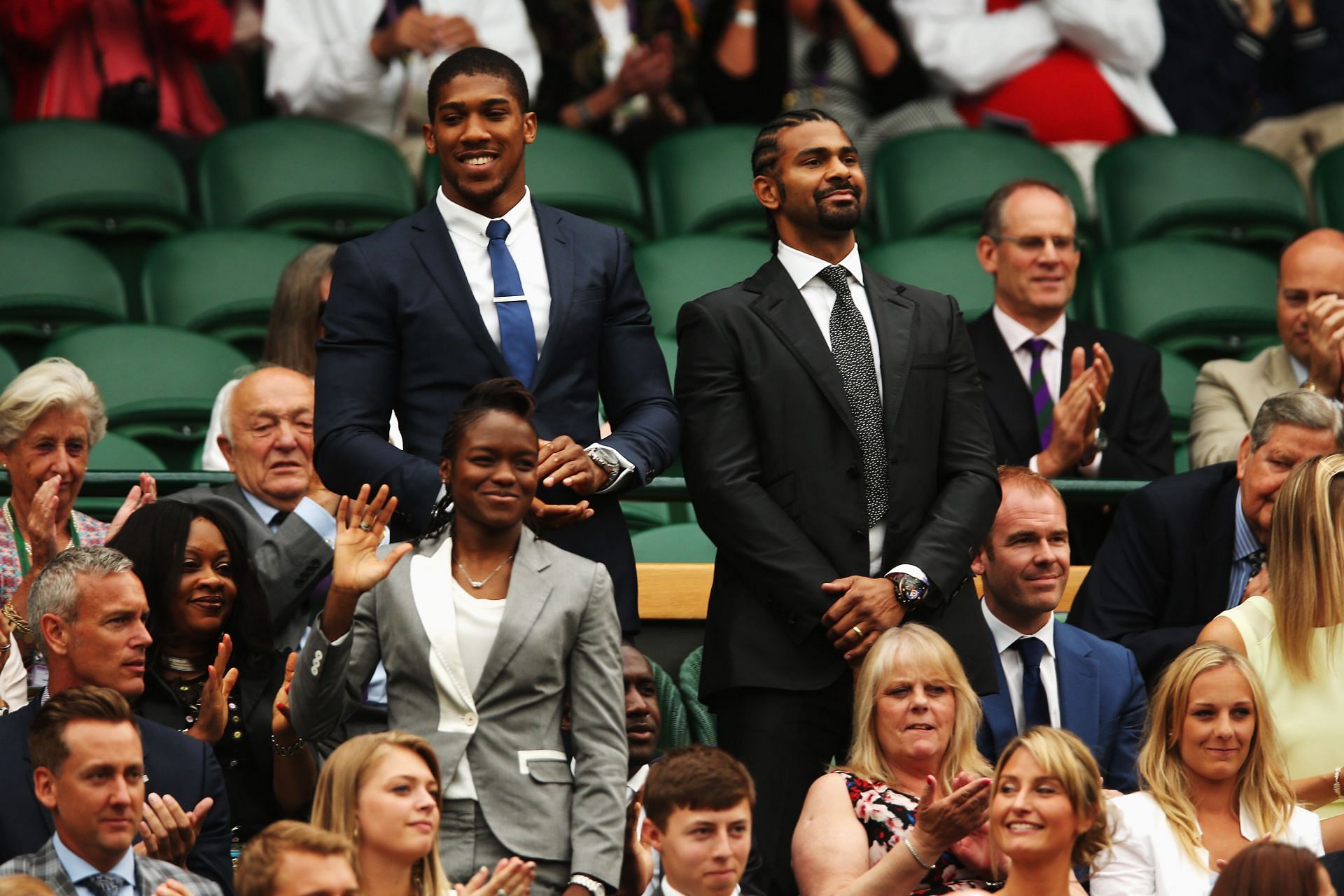 Anthony Joshua (left) and David Haye (right) - Via Getty Images