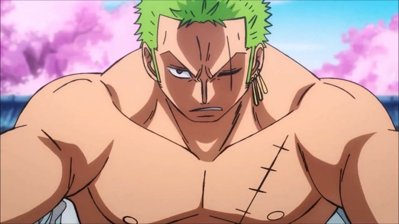 Zoro in the Wano Country Arc from the anime, One Piece (Image via Toei Animation)