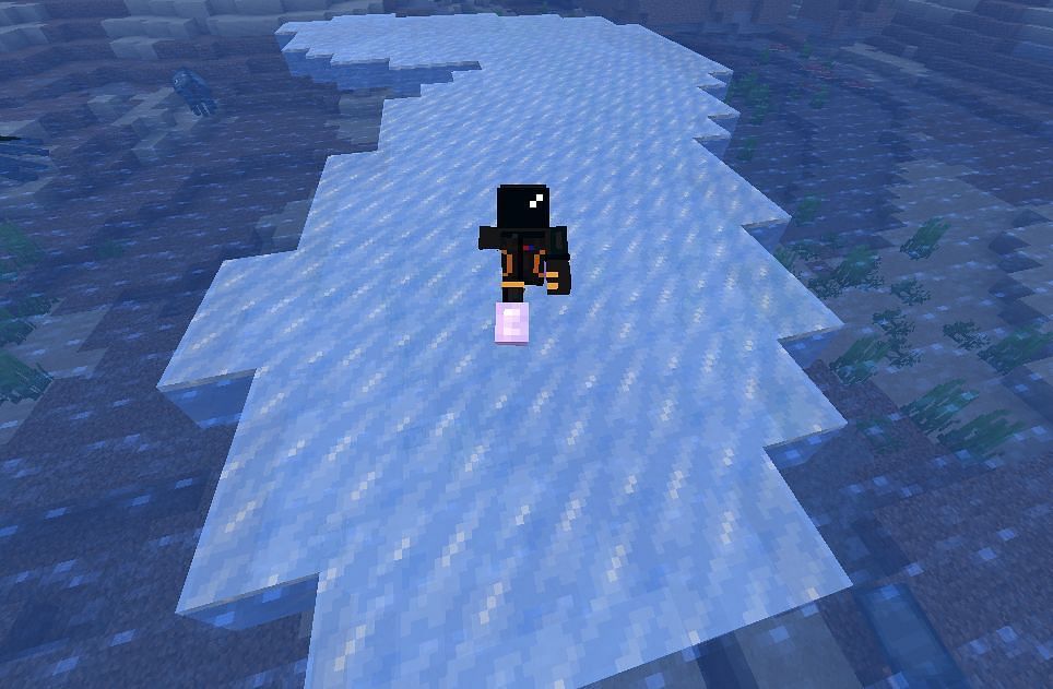 Frost Walker Enchantment in Minecraft