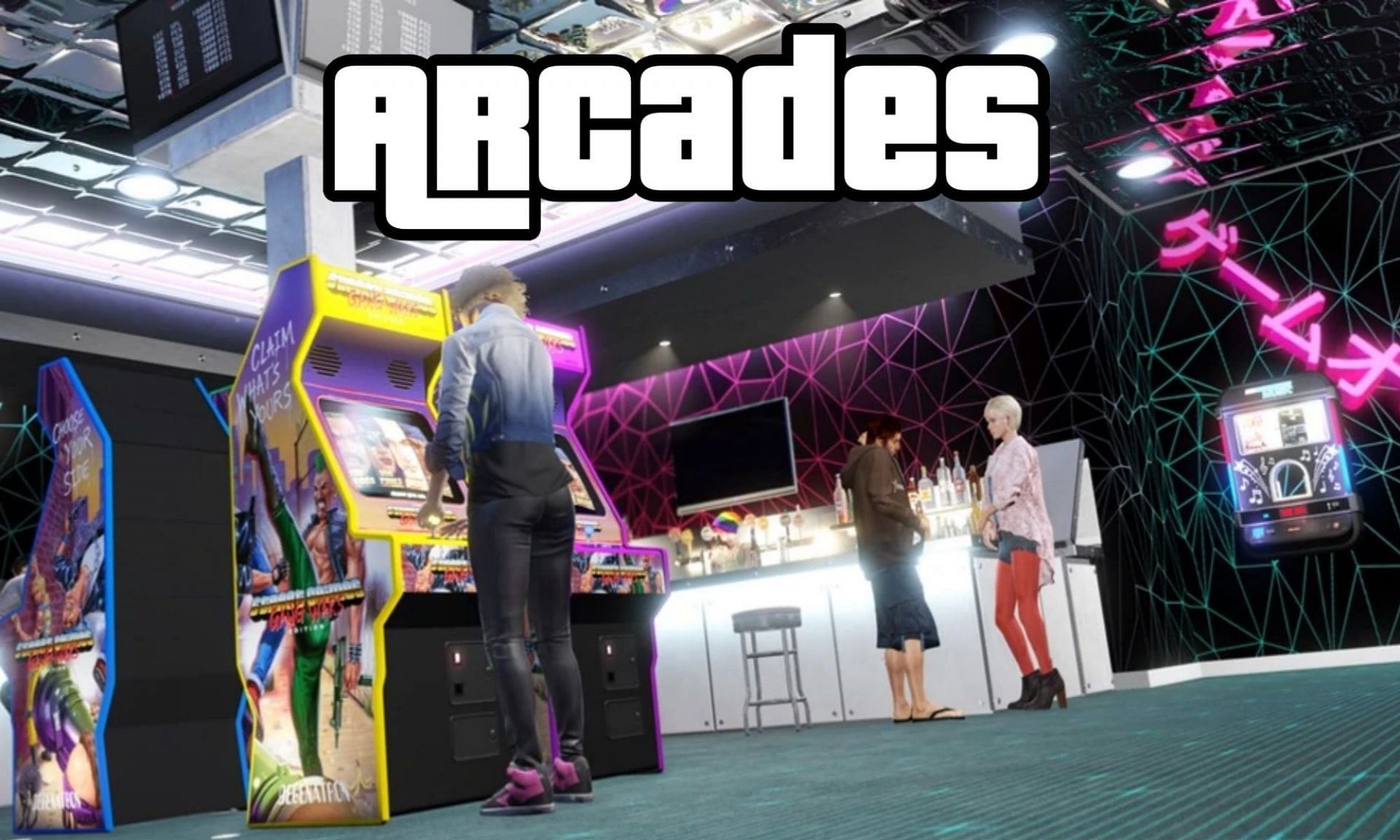 These old arcade buildings are still up and running (Image via Rockstar Games)