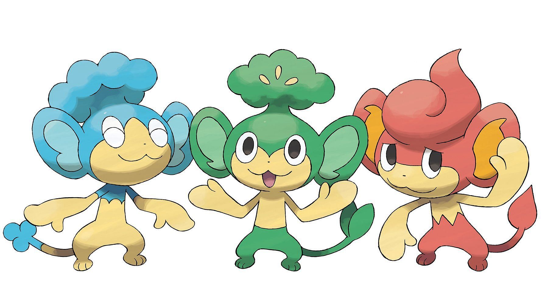 The elemental monkeys are a few who require an Unova Stone in Pokemon GO (Image via Niantic)