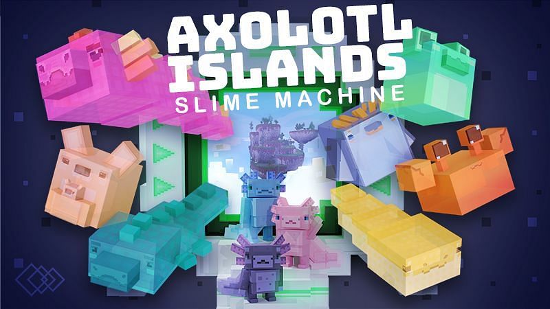 Axolotl Islands is an amazing custom map (Image via Mojang)
