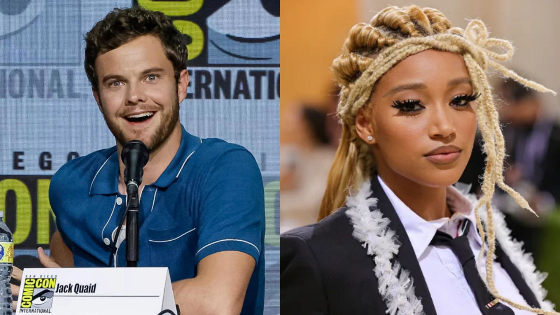 Amandla Stenberg forgives Jack Quaid for killing her in The Hunger Games (Images via Getty Images)