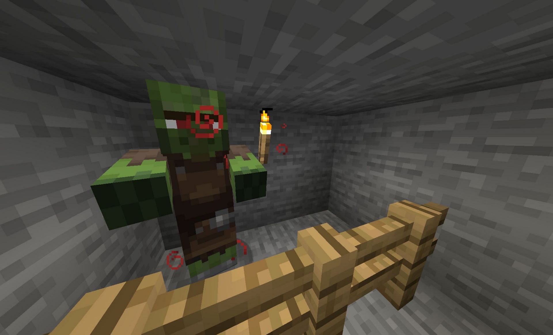 Zombie villagers can be cured (Image via Jira Minecraft)