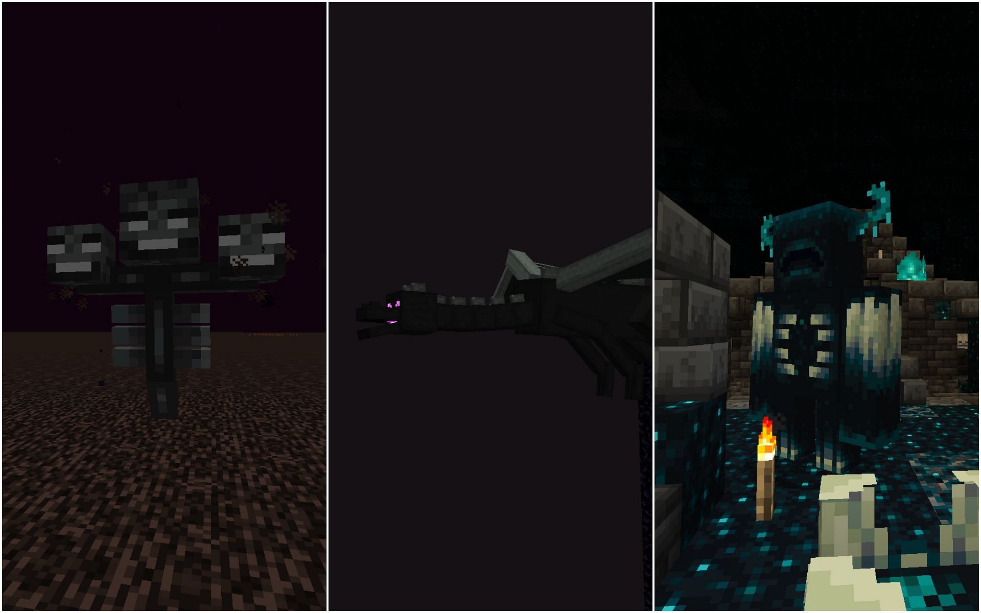 Some of the strongest mobs (Image via Minecraft 1.19)