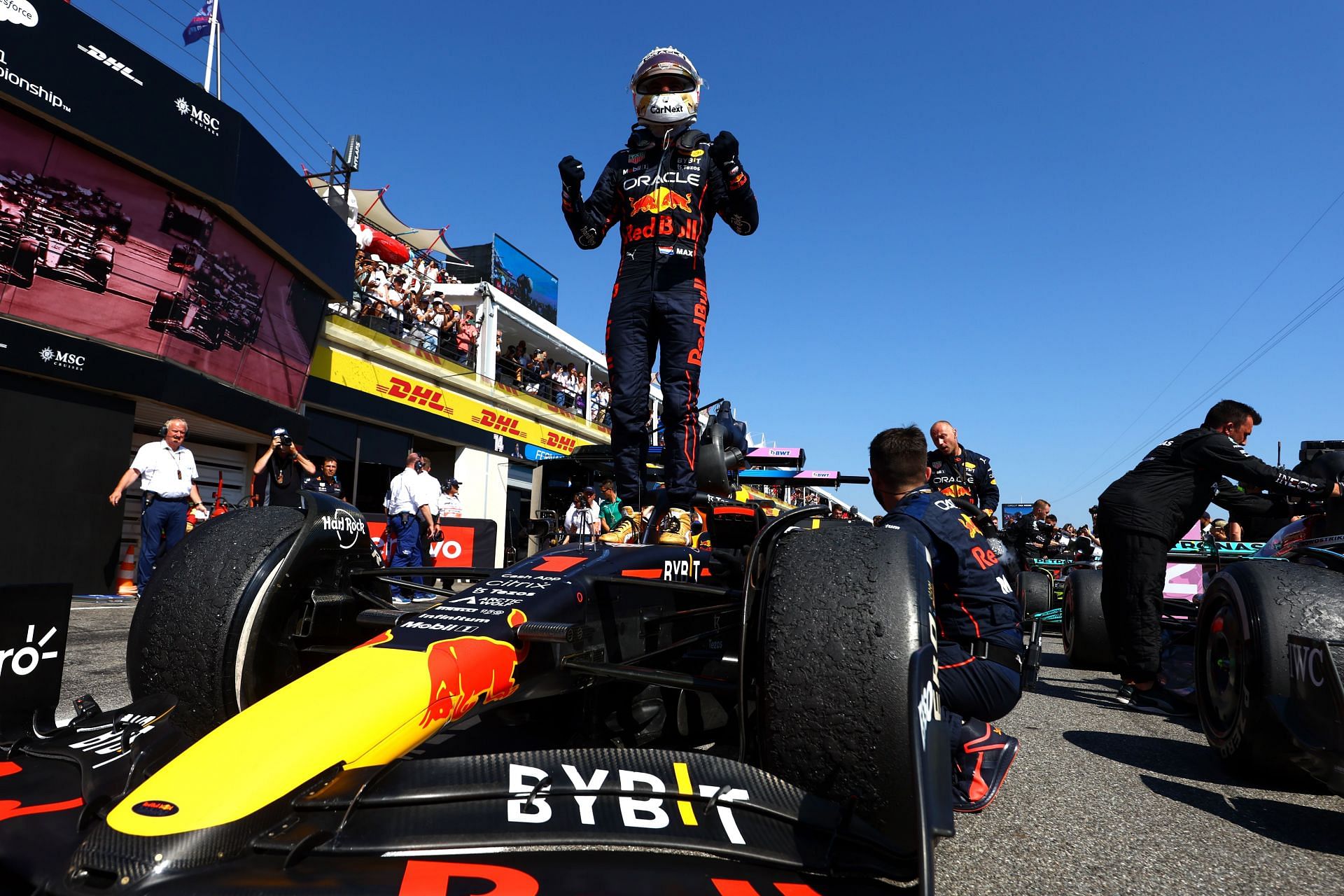 Max Verstappen won a rather unchallenged F1 French GP once Charles Leclerc crashed