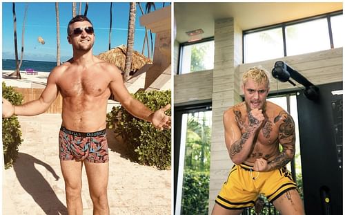 Carl Froch (left), Jake Paul (right) - Images via @carlcobrafroch and @jakepaul on Instagram