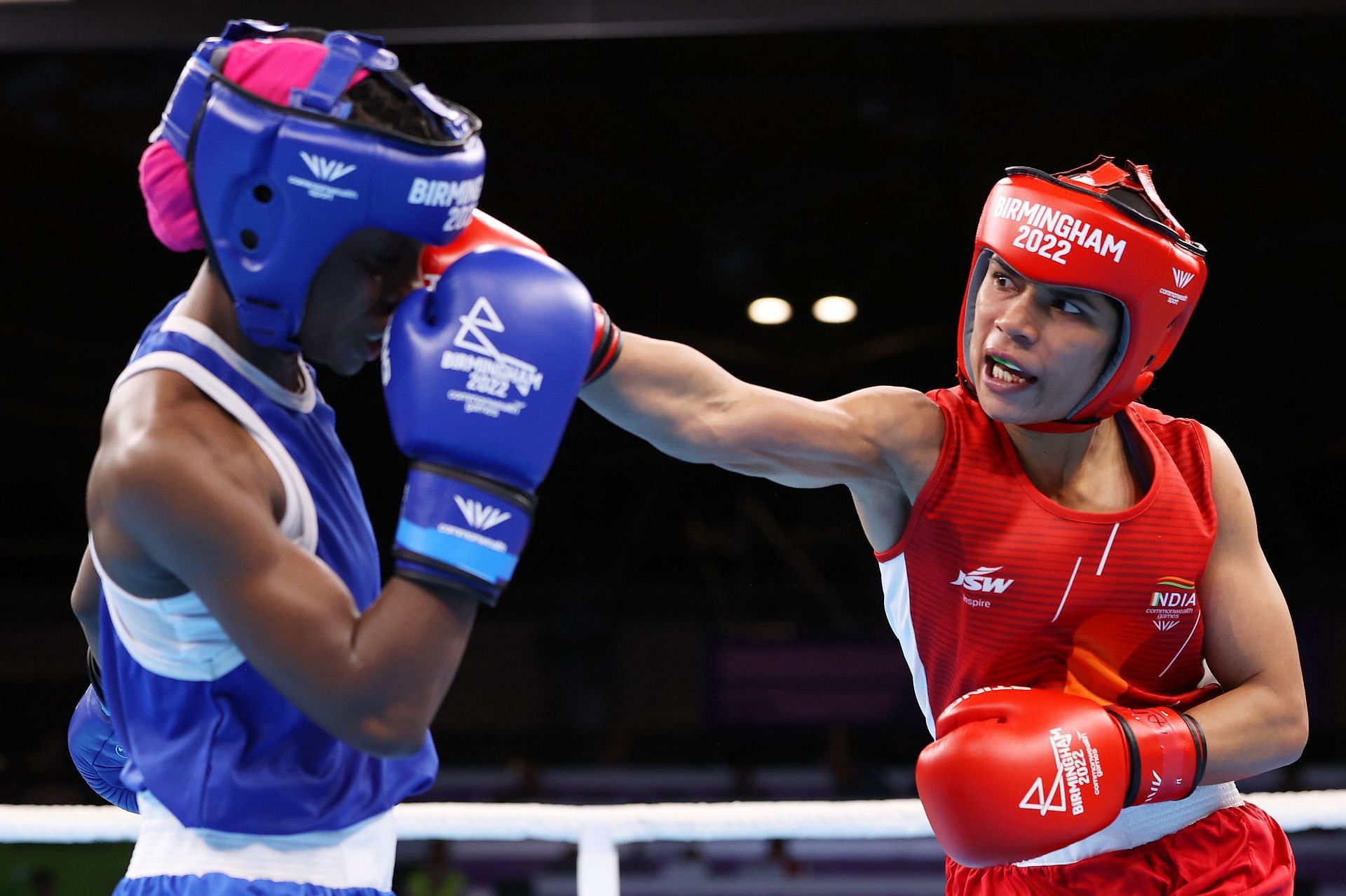Boxing - Commonwealth Games: Nikhat Zareen in action on Day 3