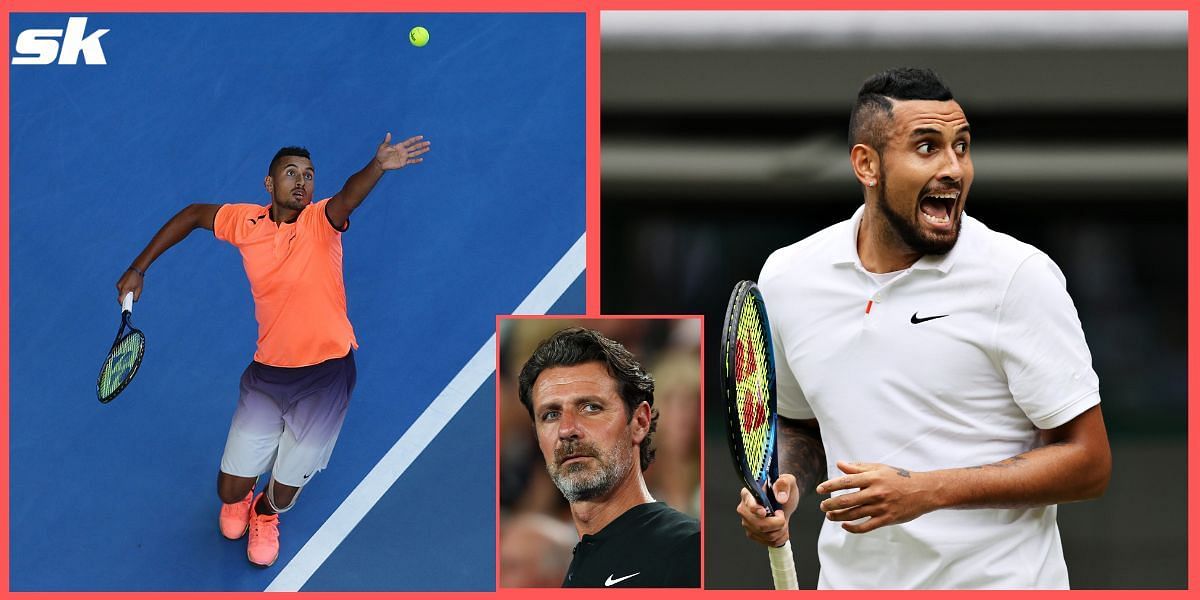 Patrick Mouratoglou [inset] has delved deeper into Nick Kyrgios&#039; serve in a recent video analysis