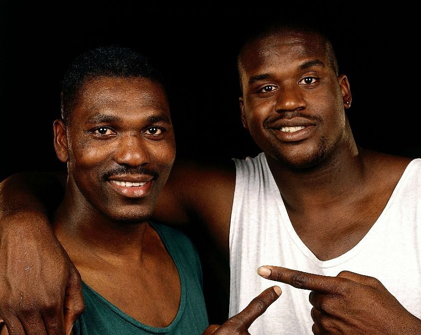 Shaquille O'Neal and Hakeem Olajuwon had the most iconic rivalries in the NBA back in the 1990s. [Image Credits: NBA Germany]