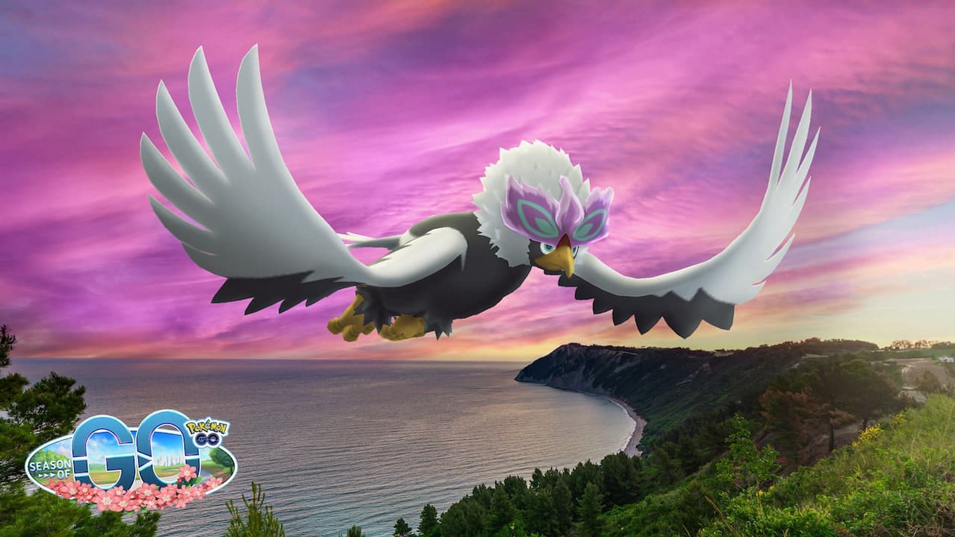 Official artwork for Hisuian Braviary in Pokemon GO (Image via Niantic)