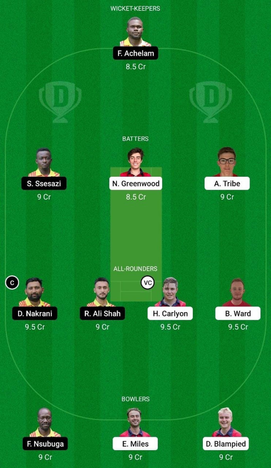 JER vs UGA Dream11 Fantasy Suggestion #1