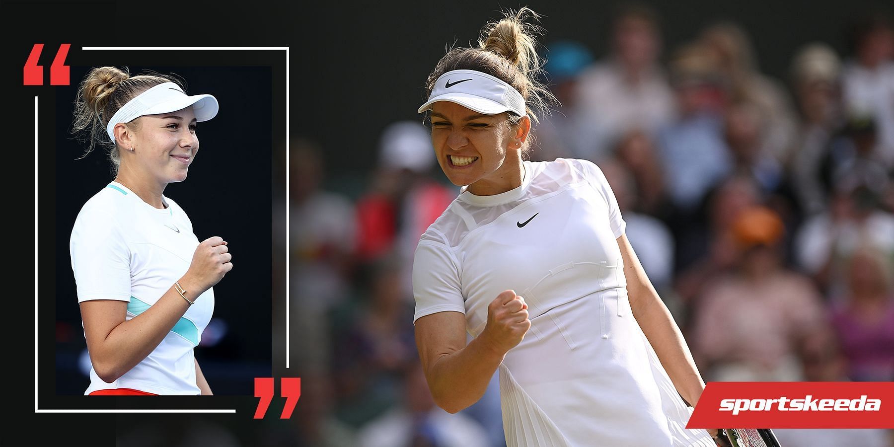 Amanda Anisimova gave her thoughts on Simona Halep ahead of their quarterfinal encounter