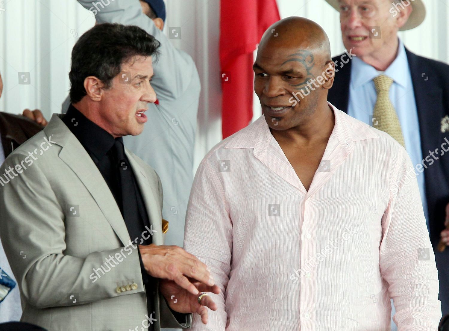 Sylvester Stallone with Mike Tyson. Credits: shutterstock