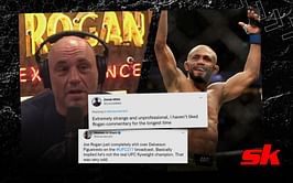 "Extremely strange and unprofessional" - Fans sound off following Joe Rogan's on-air criticism of Deiveson Figueiredo's flyweight title future