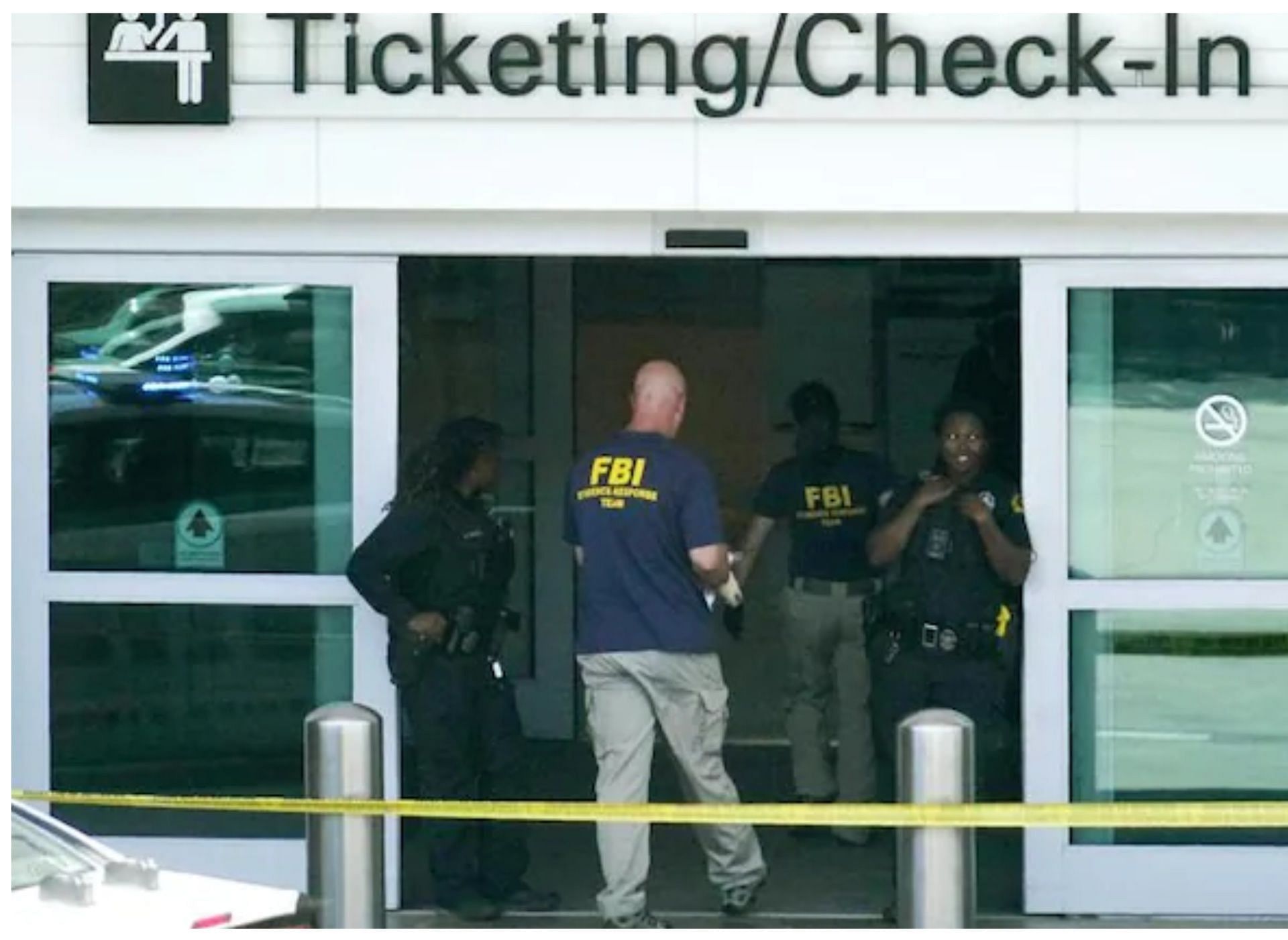 An active shooter situation was reported at Love Field airport on Monday (Image via AP)