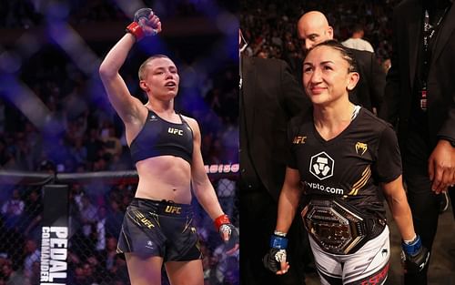 Rose Namajunas (L) and Carla Esparza (R)