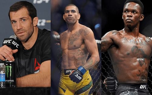 Luke Rockhold (right), Alex Pereira (middle), Israel Adesanya (right) [via Getty Images]