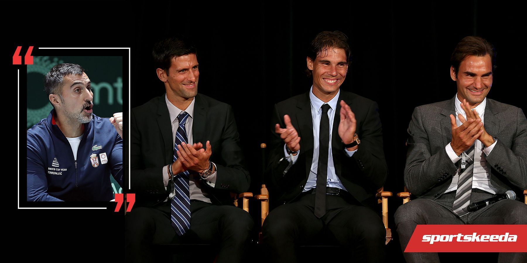 Nenad Zimojic has hailed the Big Three of Roger Federer, Rafael Nadal and Novak Djokovic
