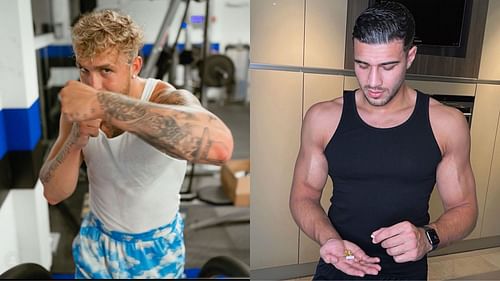 Jake Paul (left, @jakepaul), Tommy Fury (right, @tommyfury) [images courtesy of Instagram]