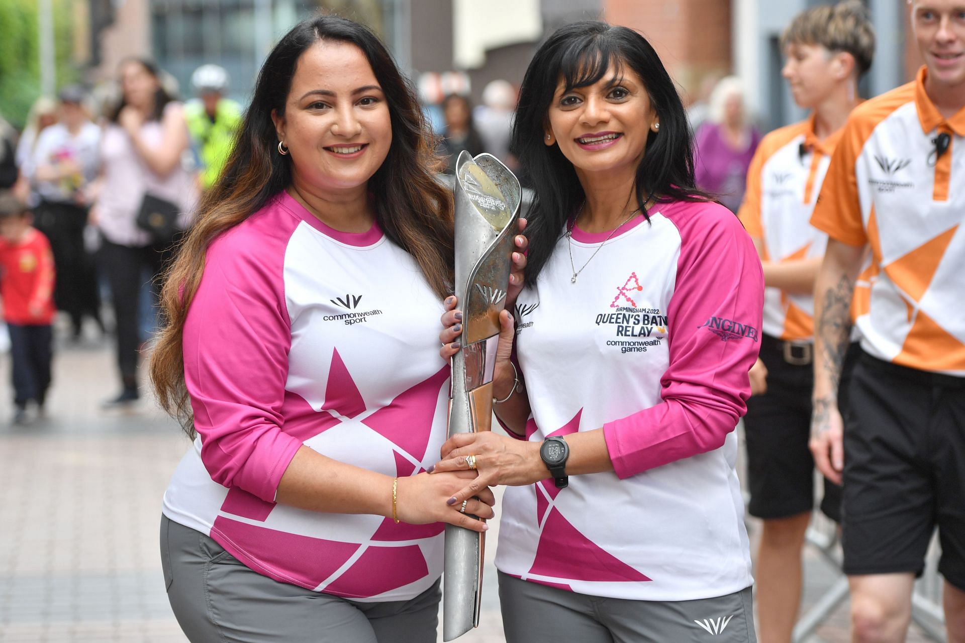 The CWG 2022 Queen&#039;s Baton Relay at The West Midlands. (PC: Getty Images)