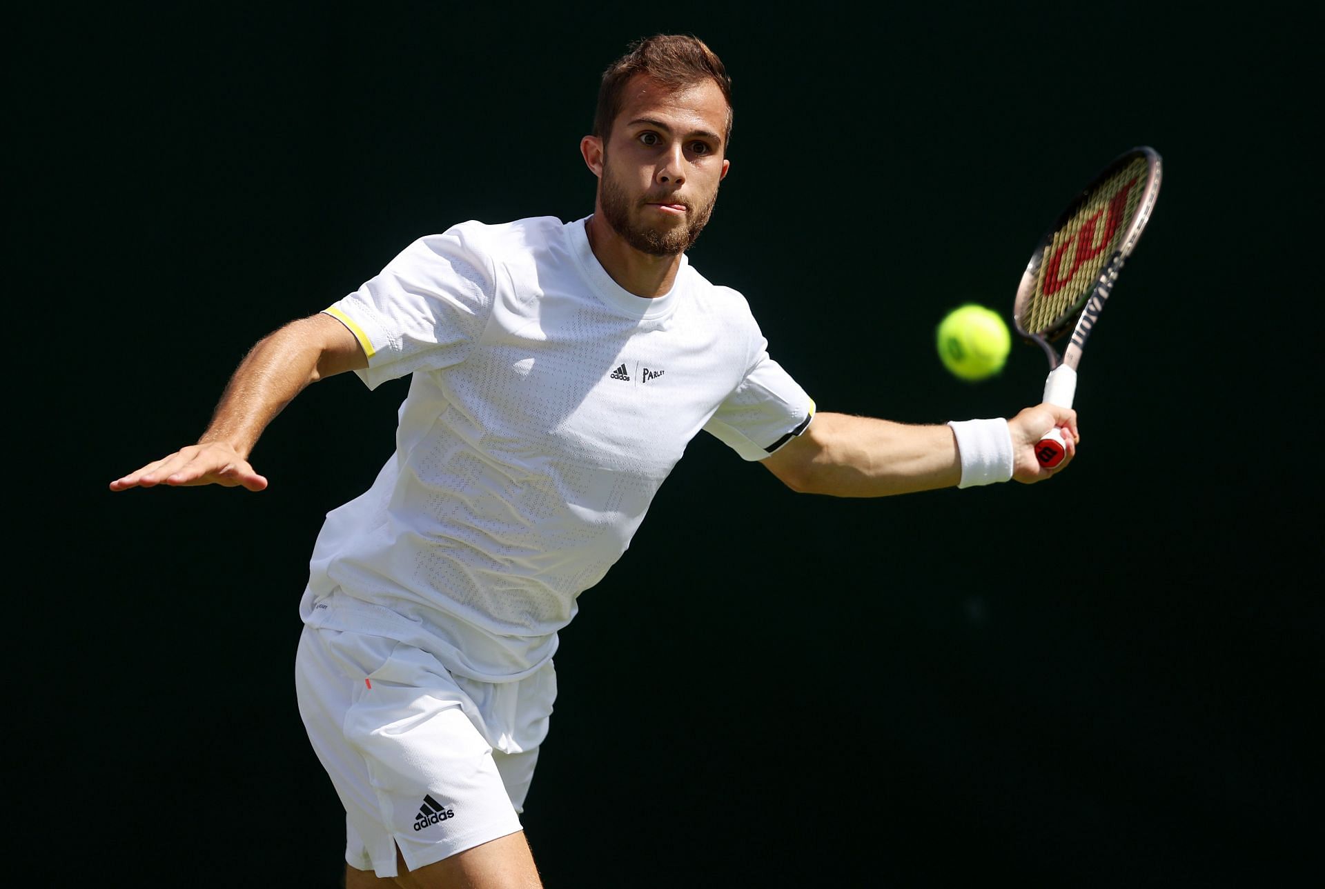 Hugo Gaston at the 2022 Wimbledon.