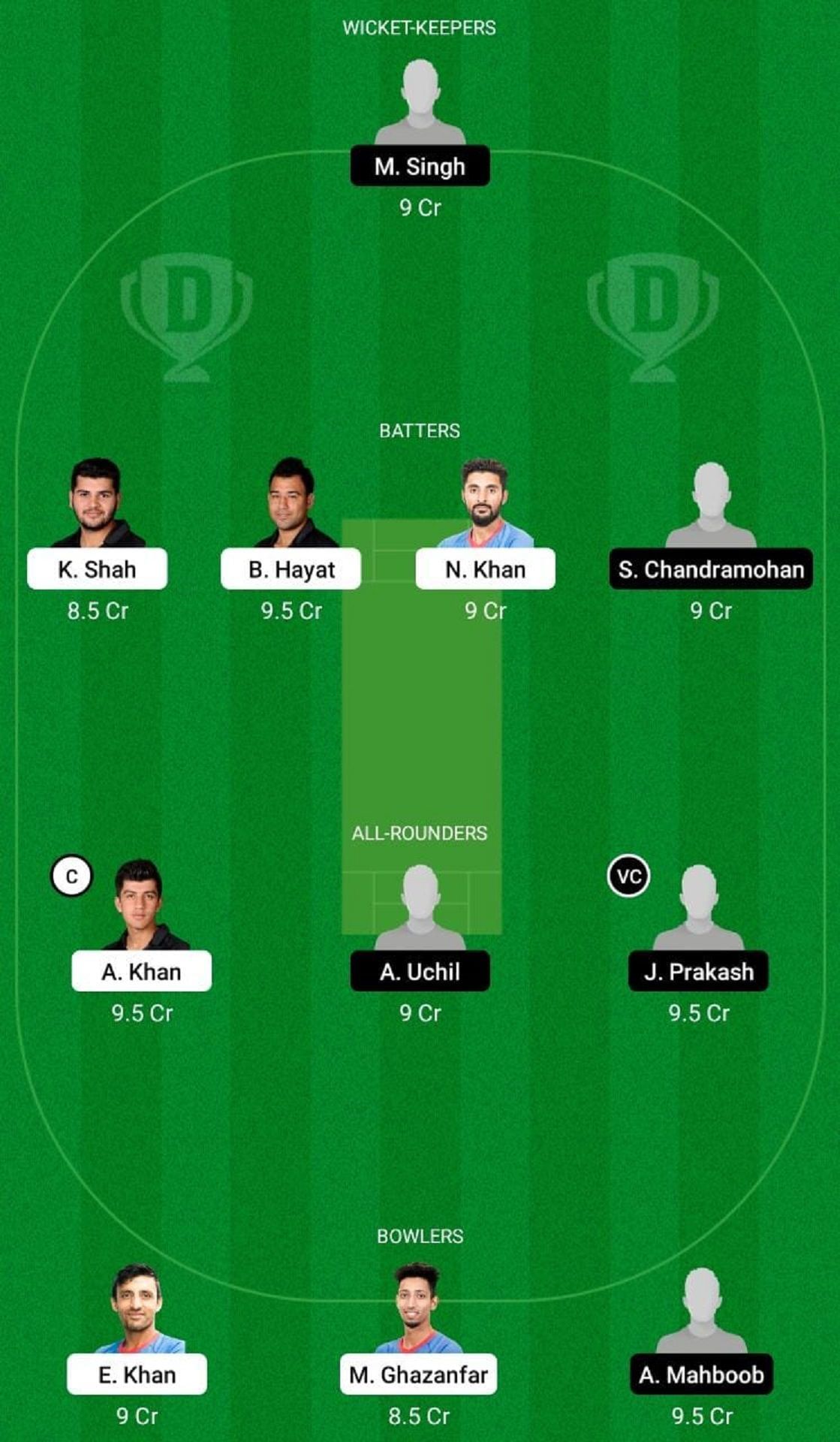 HK vs SIN Dream11 Fantasy Suggestion #1