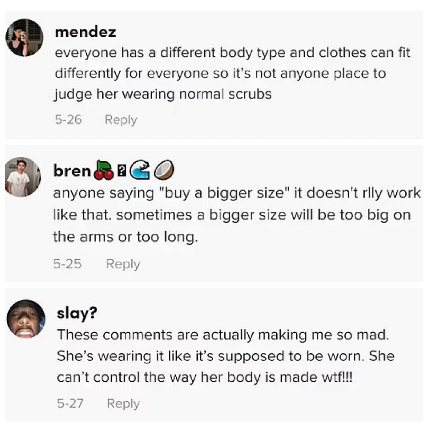 Netizens defend Diaz as they suggest that it&#039;s her body type and this factor is just out of her control. (Image via TikTok)