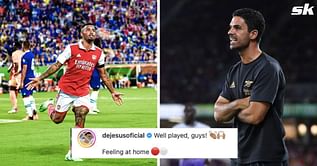 Arsenal transfer target comments on Gabriel Jesus' Instagram post about scoring against Chelsea