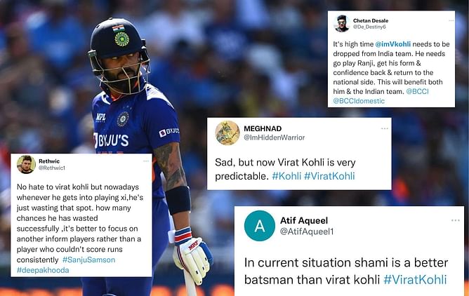 Mohammad Shami looks more confident than him at the moment: Fans react to Virat Kohli's batting failure in 2nd ODI vs England