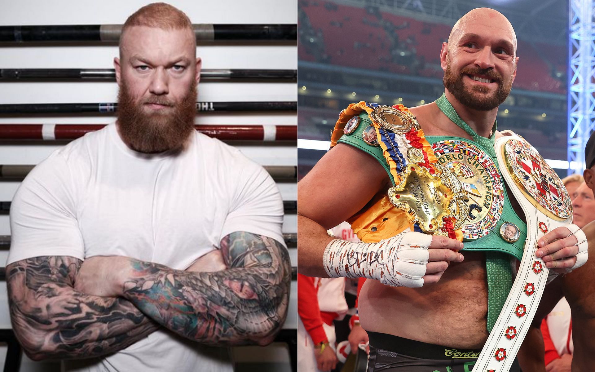 Thor Bjornsson (L) and Tyson Fury (R) (Image credits @thorbjornsson on Instagram and Getty Images)