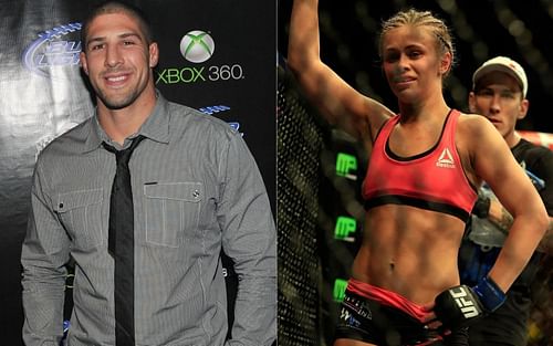 Brendan Schaub (left) and Paige VanZant (right)