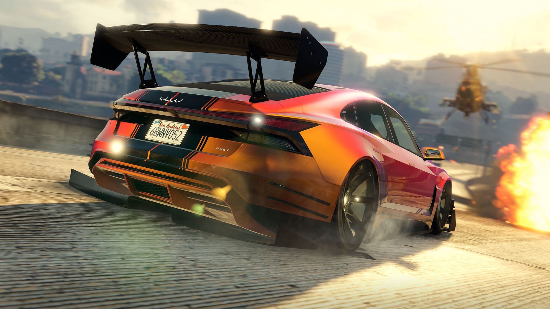 An image showing a glimpse of a possible new car in GTA Online (Image via Rockstar Games)