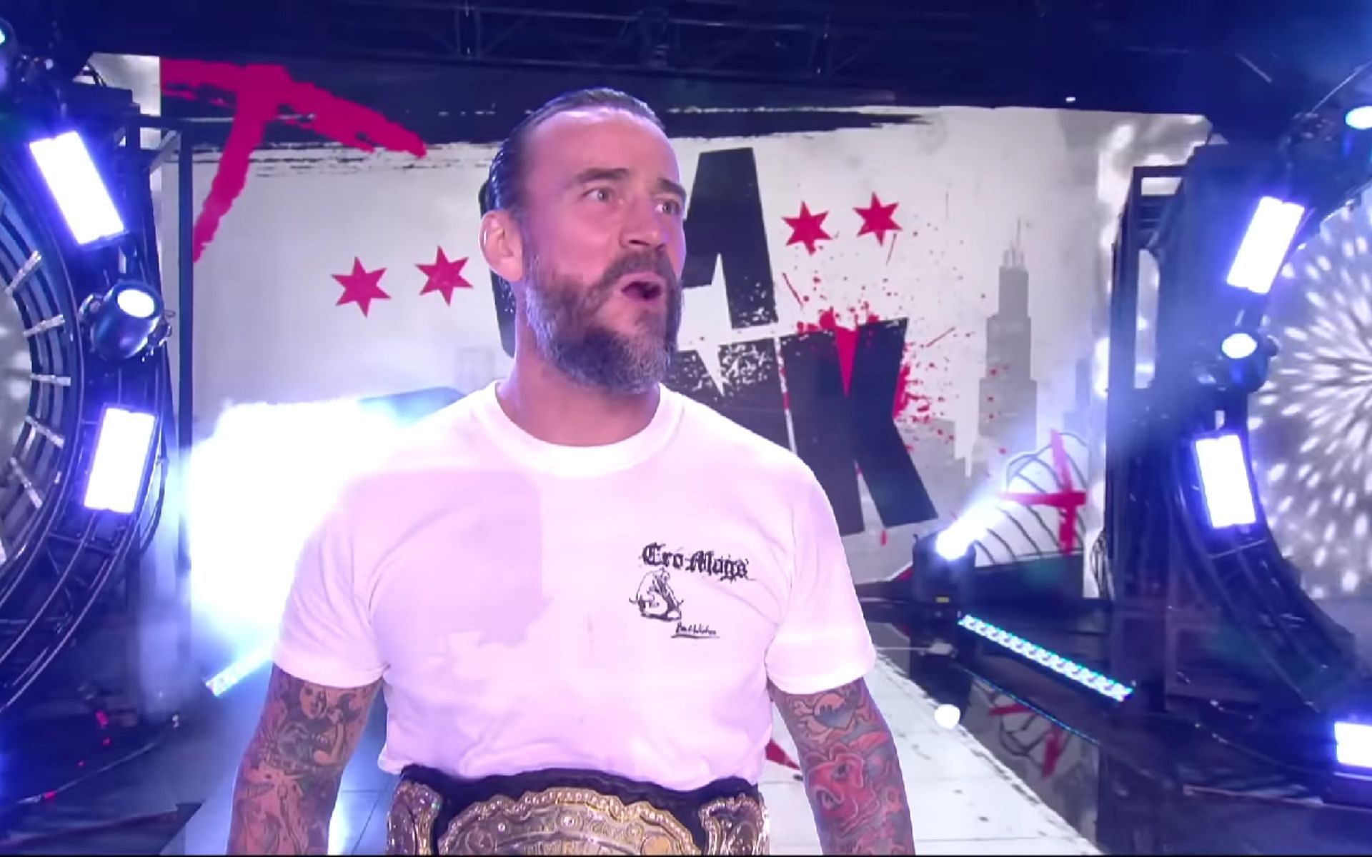 AEW World Champion CM Punk is currently injured