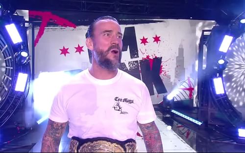 AEW World Champion CM Punk is currently injured