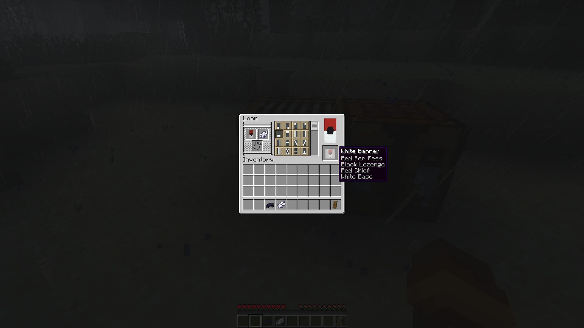 The example banner with the diamond tips removed (Image via Minecraft)