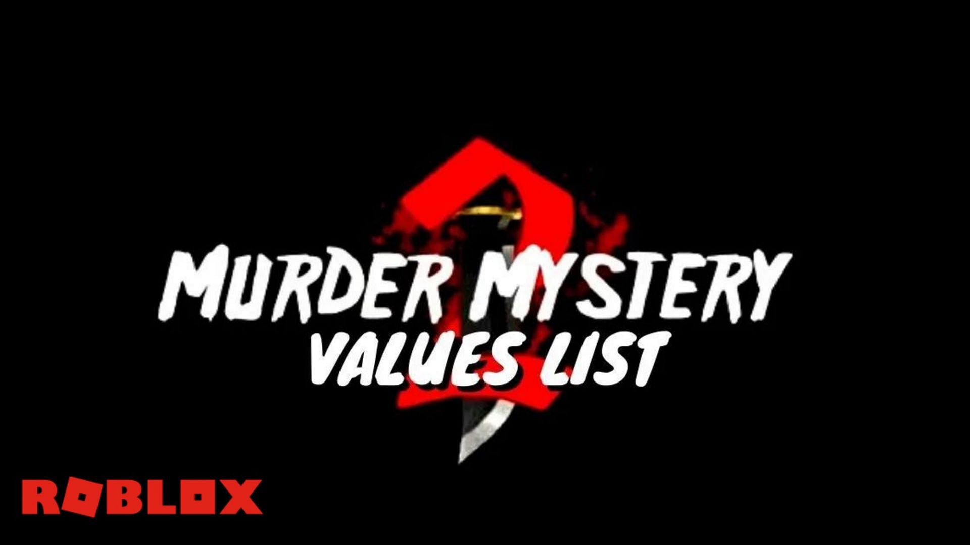 Roblox Murder Mystery 2 value list (Image via Roblox)