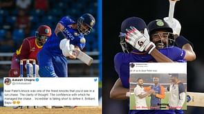 "People saying ODI cricket is dead are just dead inside" - Fans erupt as Axar Patel's incredible one-man show hands India thrilling win in 2nd IND vs WI ODI