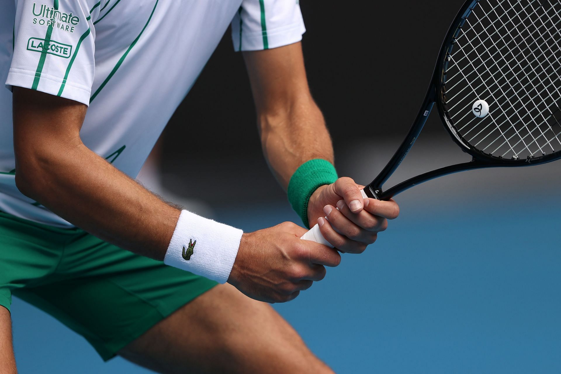Novak Djokoivc at the 2020 Australian Open - Day 3