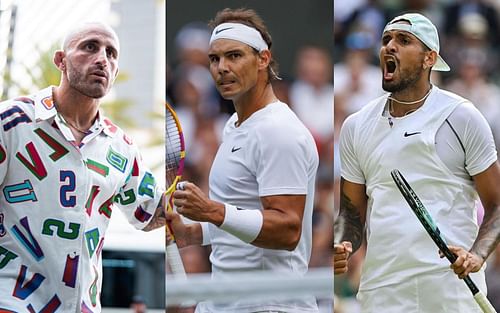 Alexander Volkanovski (left), Rafael Nadal (center), Nick Kyrgios (right) [Images courtesy:@alexvolkanovski and @rafaelnadal via Instagram]