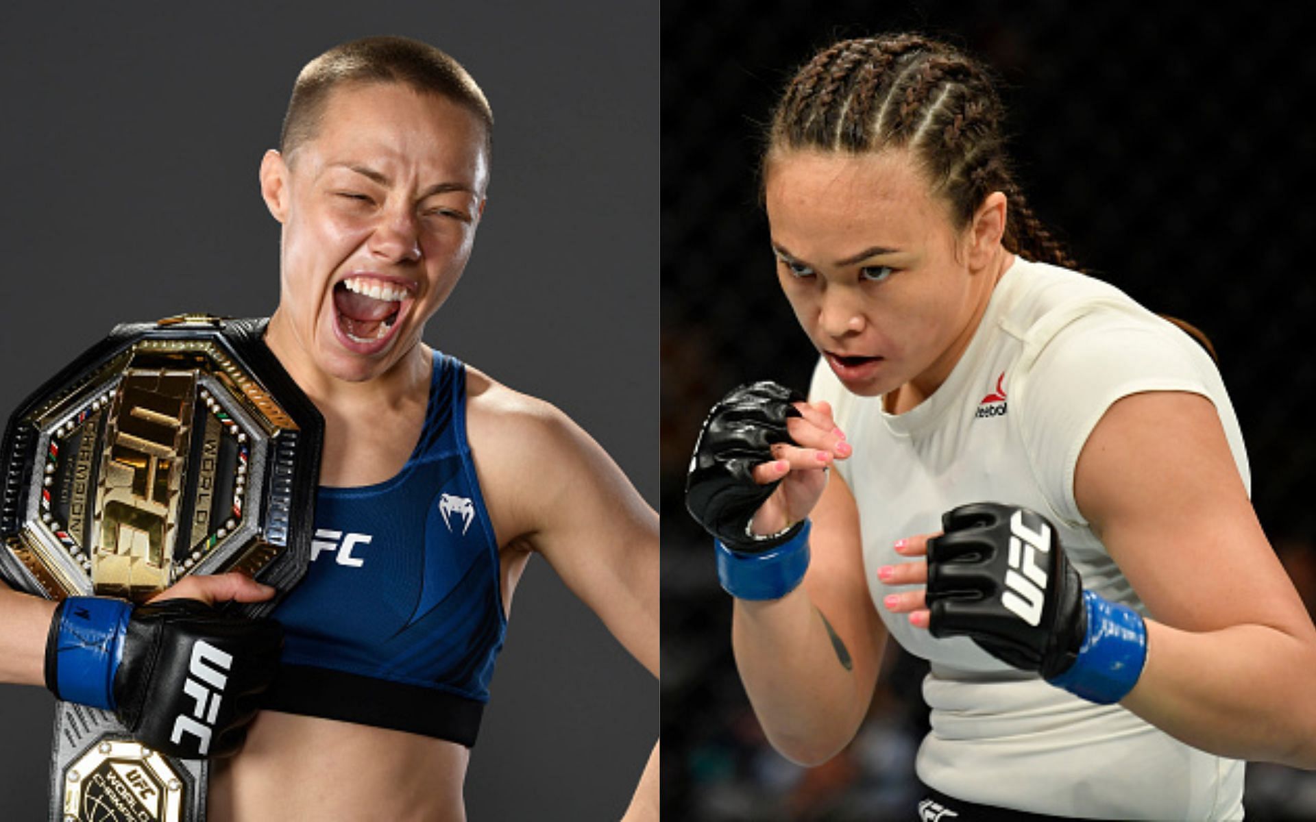 Rose Namajunas (left) and Michelle Waterson (right)(Images via Getty)