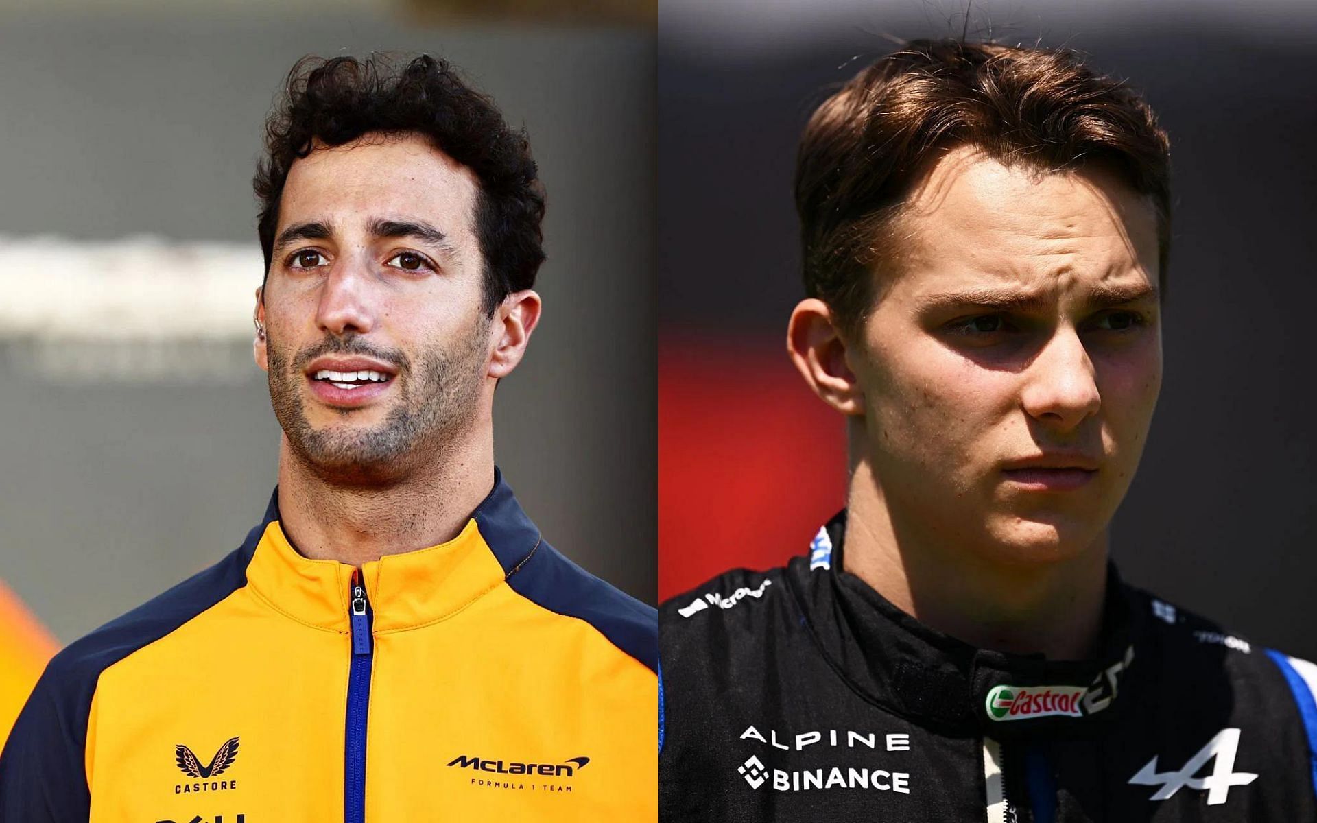 Ricciardo (left) and Piastri (right)