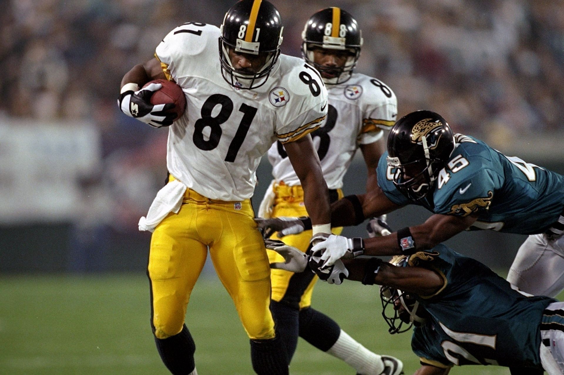 Charles Johnson back in his playing days with the Steelers