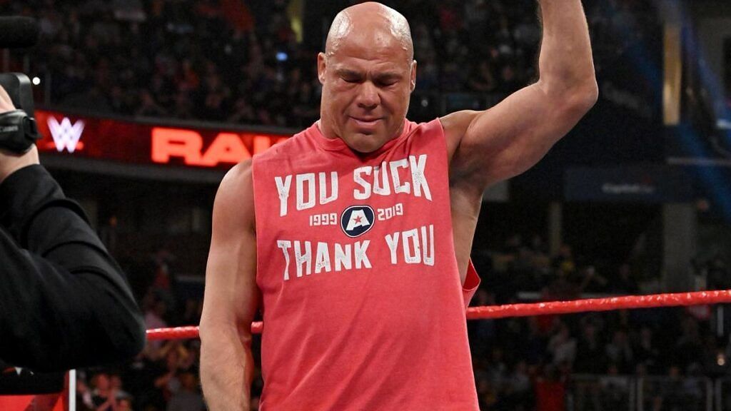 Kurt Angle retired from in-ring action in WWE back in 2019.