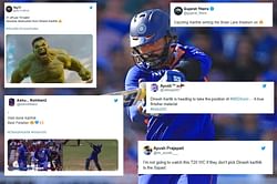 IND vs WI 2022: “Mad stuff!” - Twitterati in awe as Dinesh Karthik smashes 19-ball 41* in 1st T20I vs West Indies