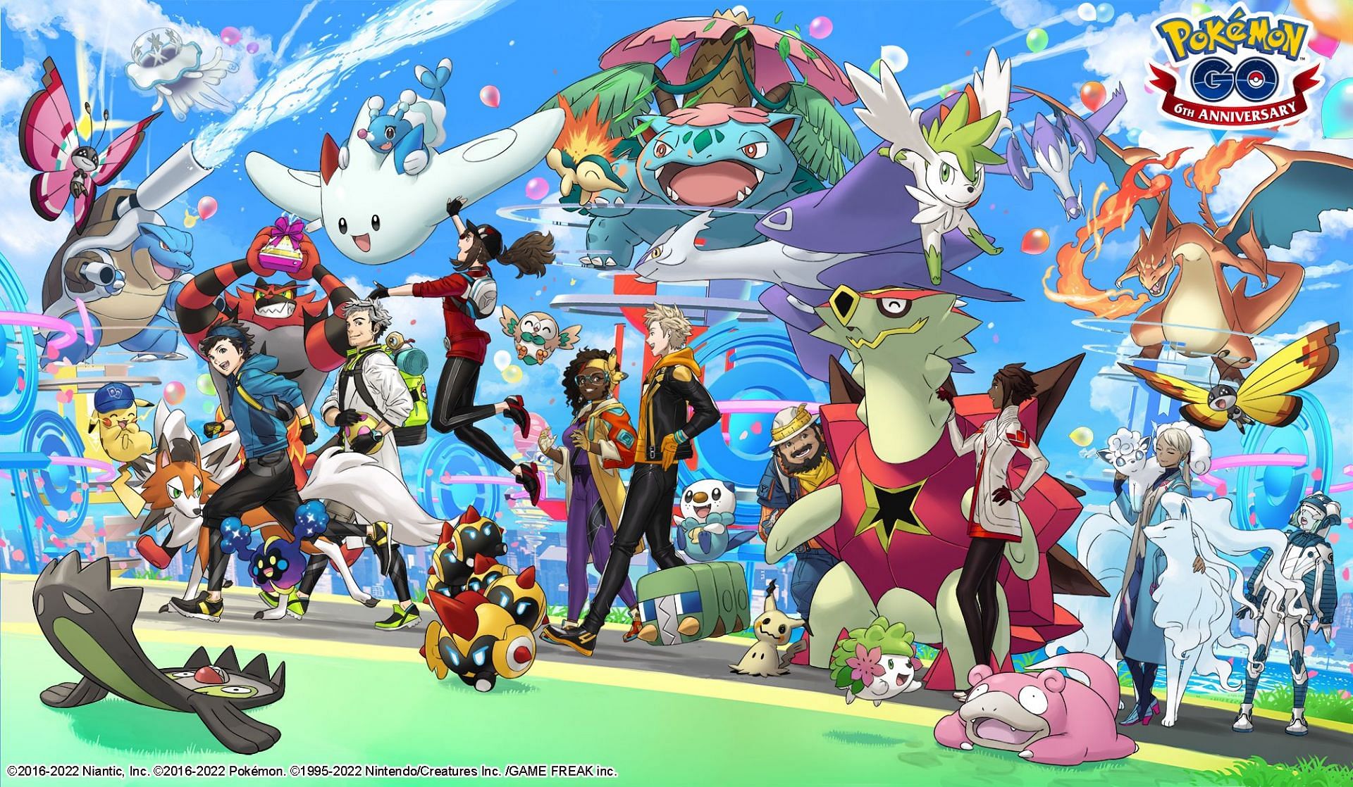A big celebration for the game&#039;s sixth anniversary (Image via Niantic)